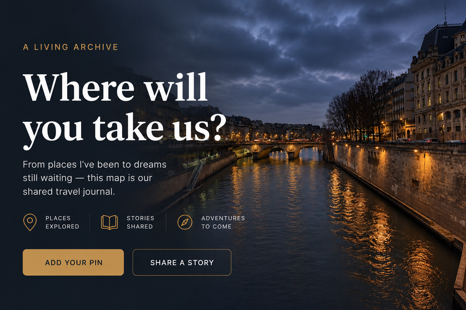 Where will you take us? Jepoi's Adventures Travel Map Hero Image